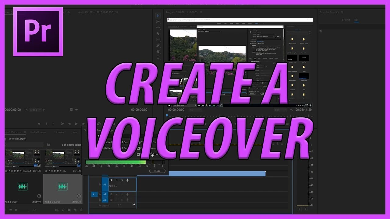 EDITING VIDEO TO  VOICE OVER