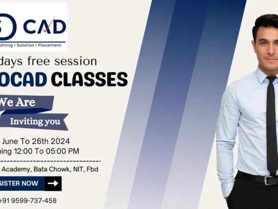 Join Us for an Exclusive 3-day Free Session of AutoCAD Classes!